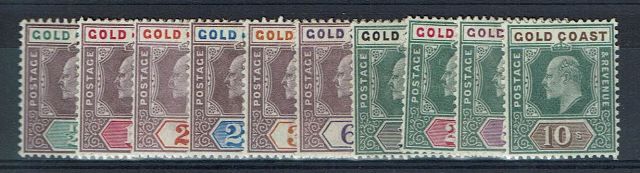 Image of Gold Coast/Ghana SG 38/47 MM British Commonwealth Stamp